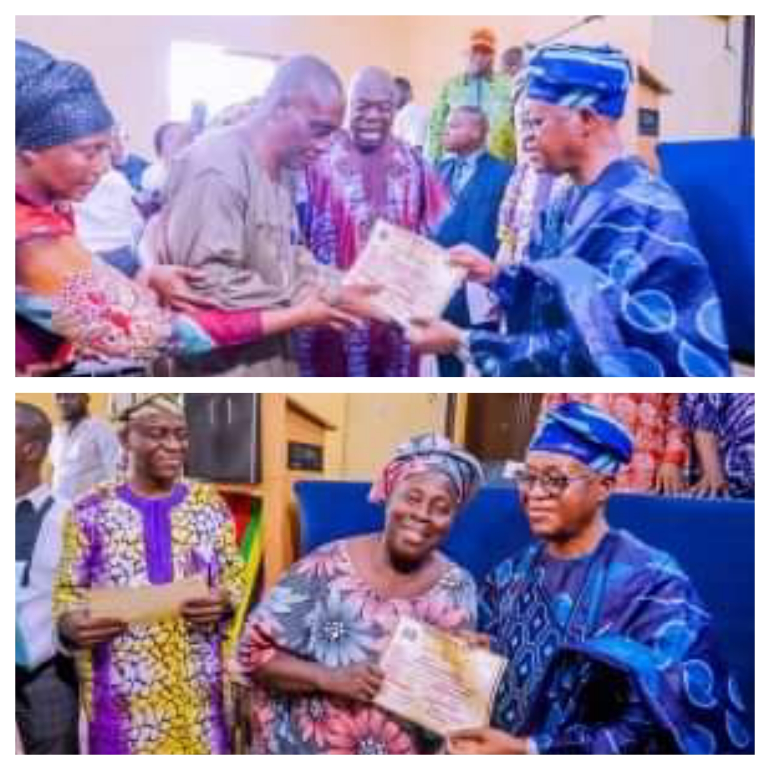 Oyetola presents N1.156B Bond Certificates to retirees in Osun.